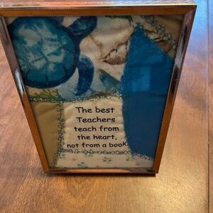 Framed handmade Teacher sayings